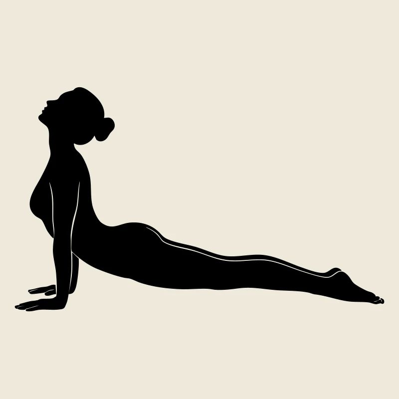 Cobra Yoga Pose Silhouette