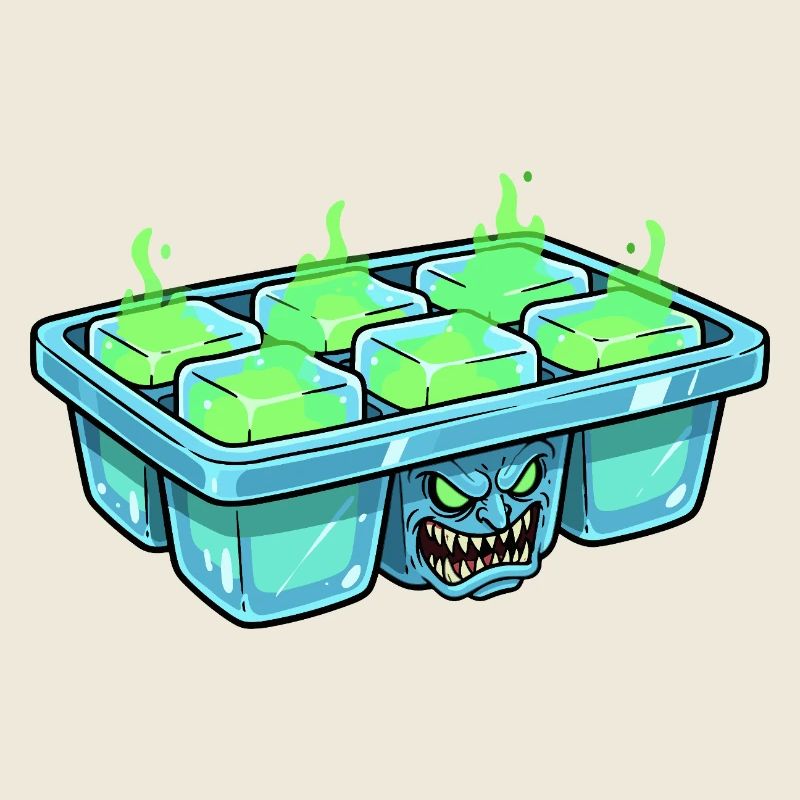 Monster-Eiswürfel im Eiskubentray