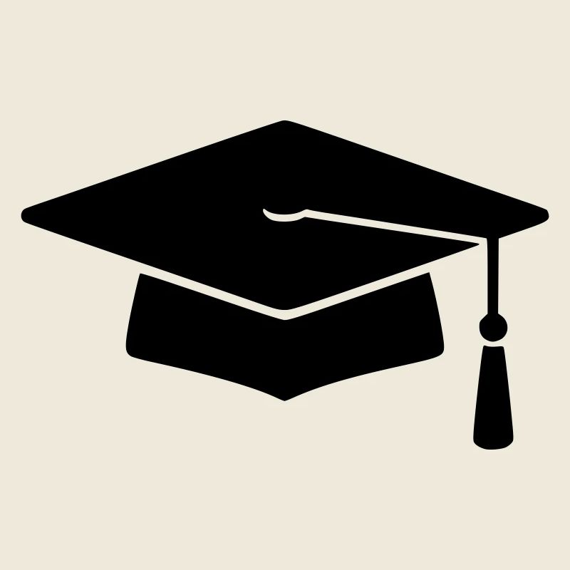 Graduation Silhouette Doctoral Hat
