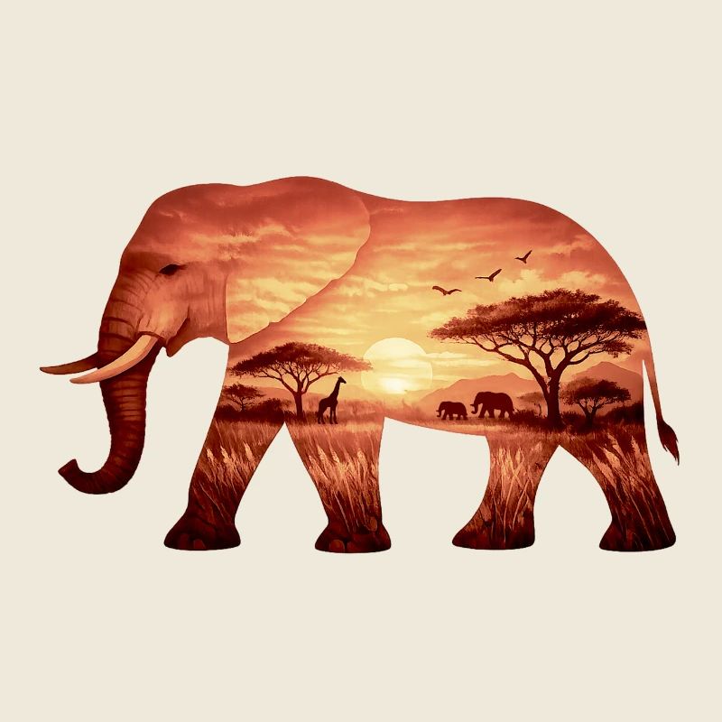 Elephant on Savannah