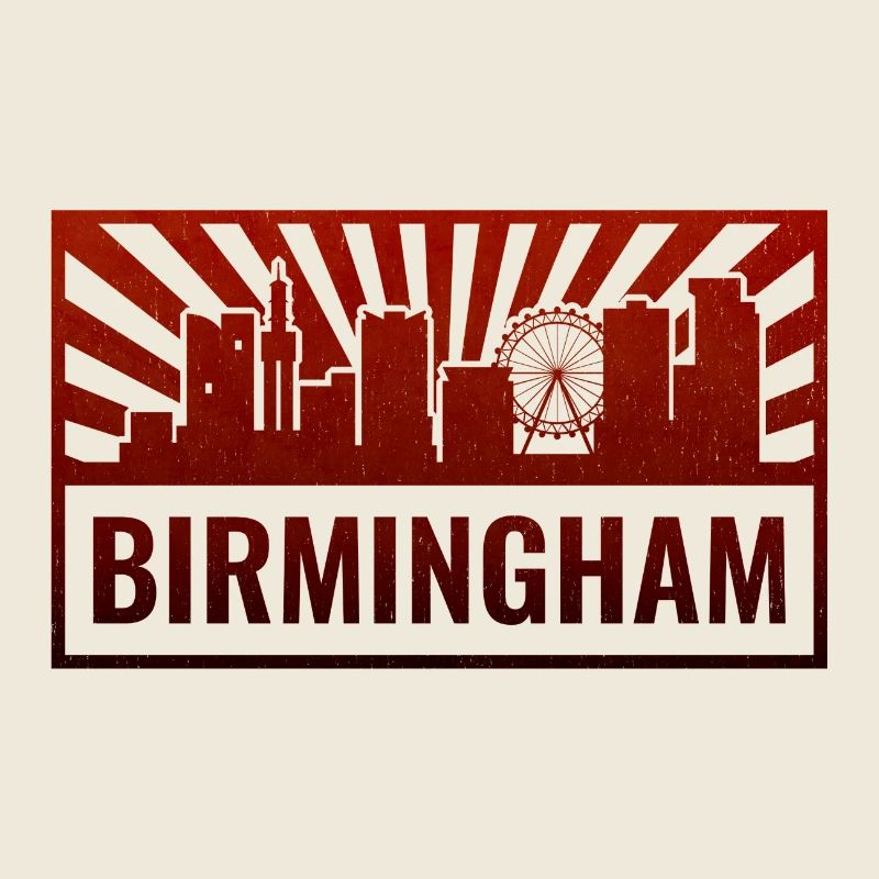 Birmingham Skyline Silhouette