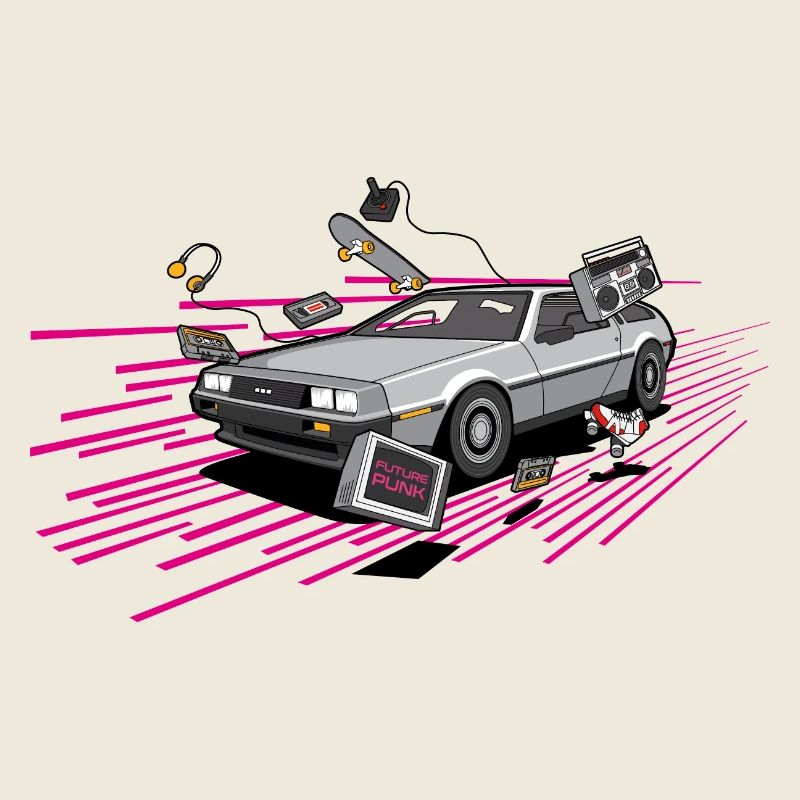 Delorean Future Punk Oldtimer Youngtimer Retro 80s