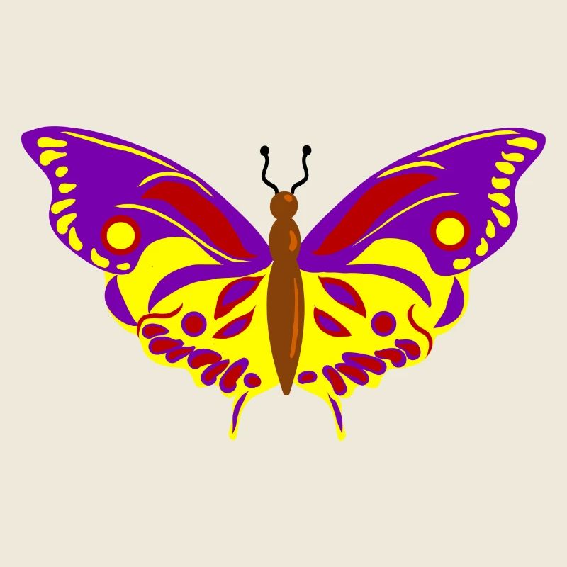 Vol de Papillon multicolore