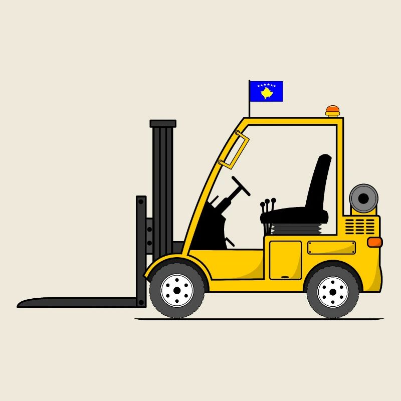 Chariot élévateur Kosovo Drapeau