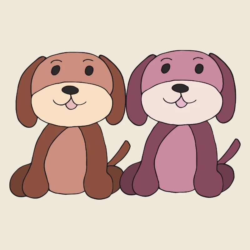 zwei hunde junge mädchen