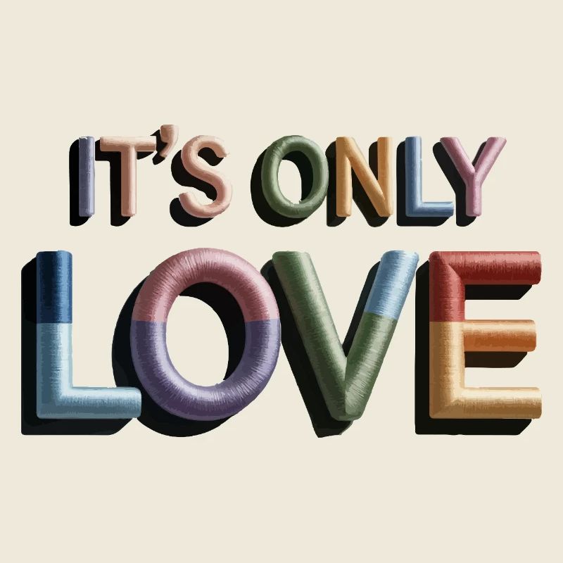 Bunt gestickte Liebesbriefe