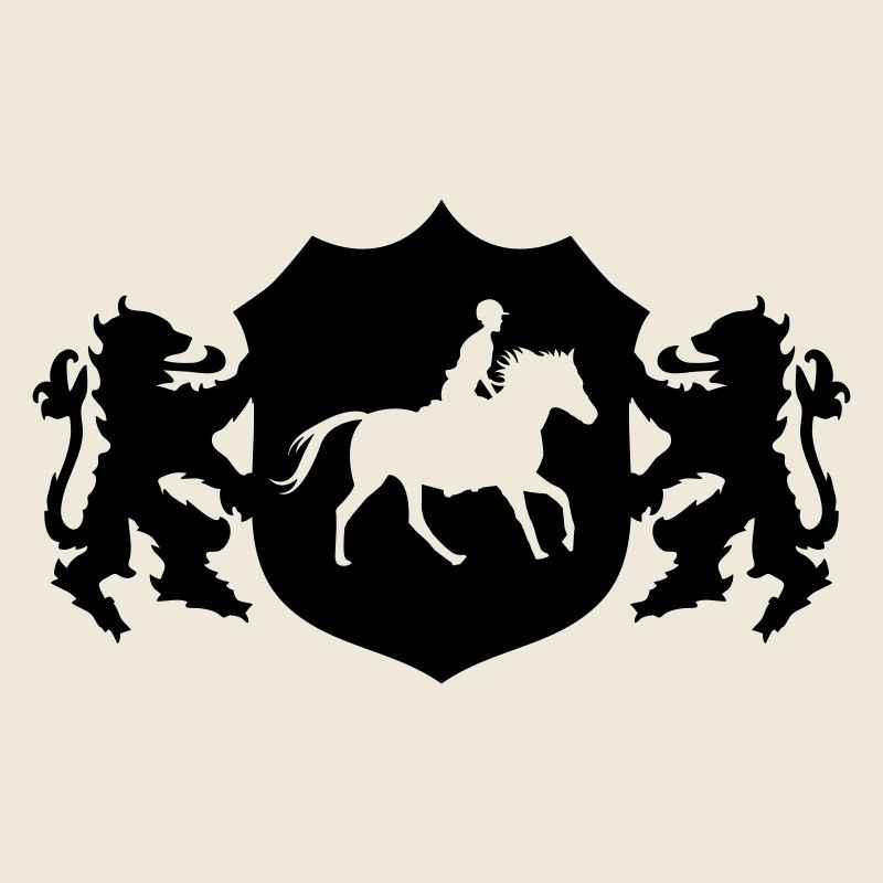 Pferde Reiter Wappen