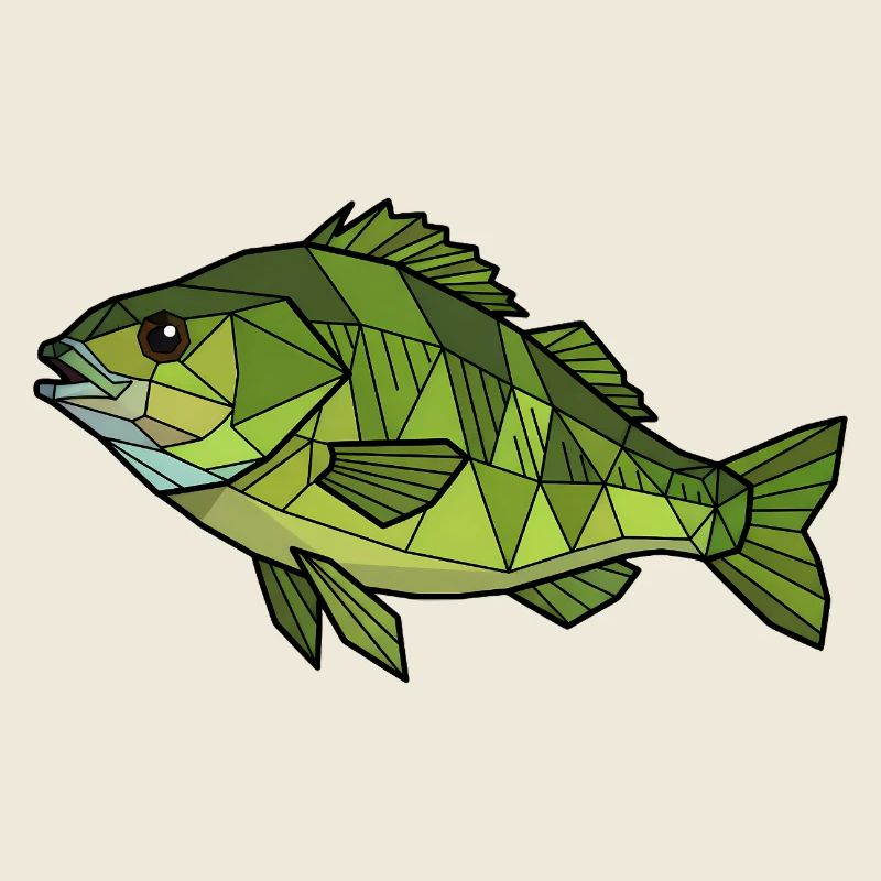 Geometric Perch Low Poly