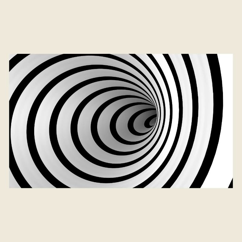 Black and White Spiral Vortex