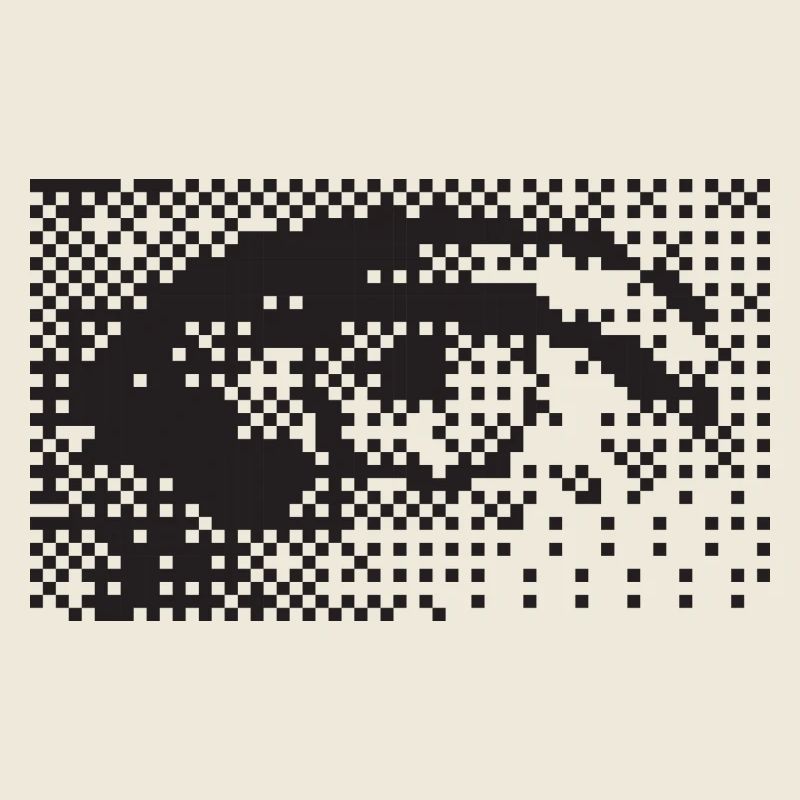 Midnight Pixel Eye Pattern
