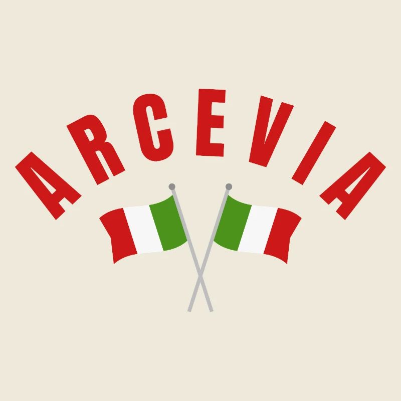 Arcevia Italian Flags