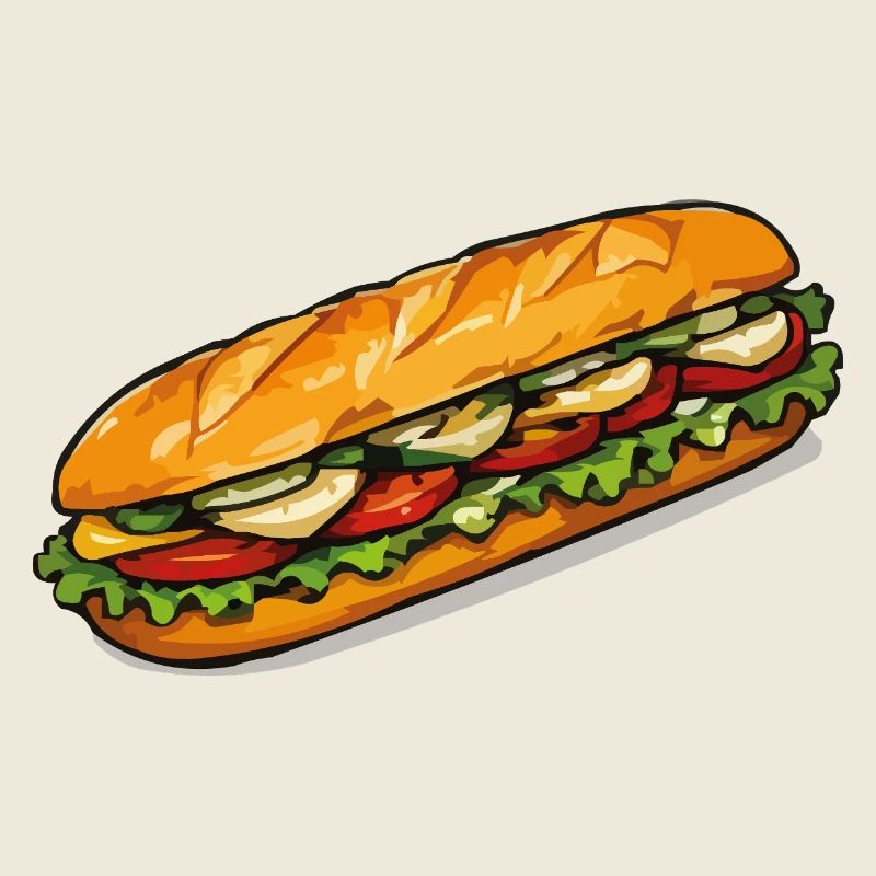 Frischer Sandwich Blickfang