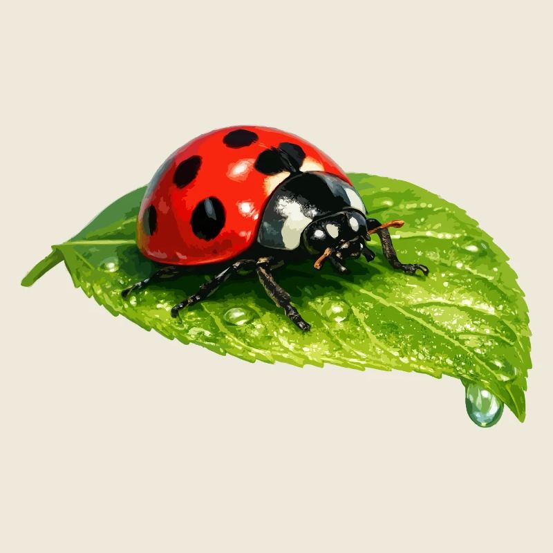 Ladybug on leaf