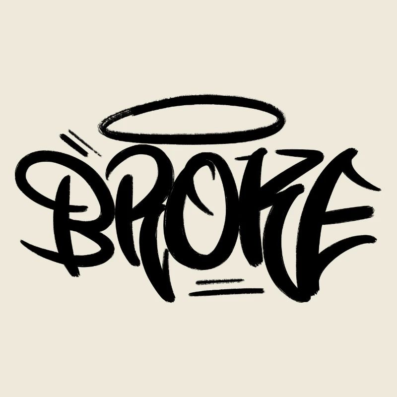 Style de conception de graffiti brisé