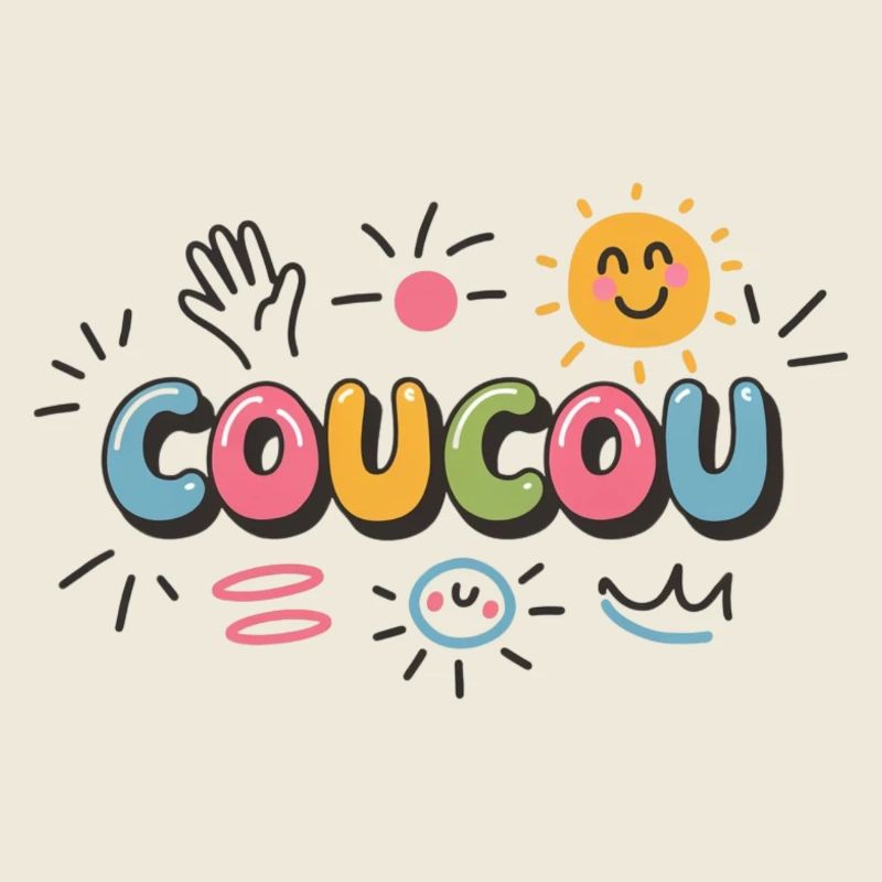 Fröhliches Design - Kuckuck