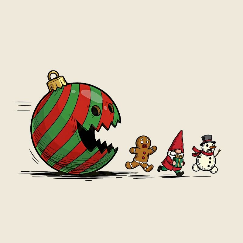 Verschlingende Weihnachtskugel Ornament