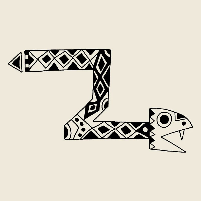 Serpent totem noir