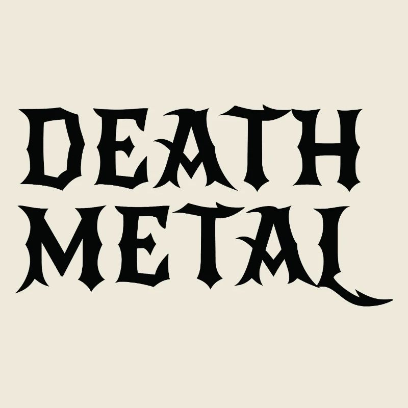 Death Metal bold logo design