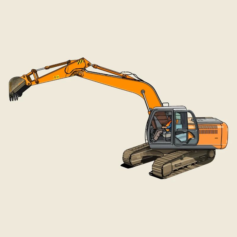 Löffelbagger greift ein