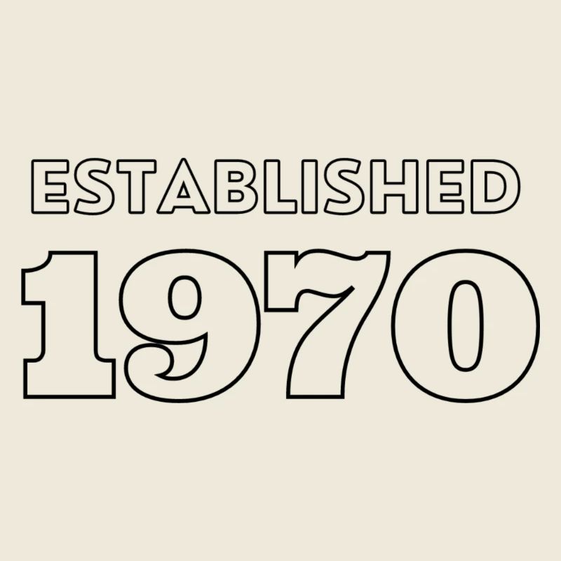 Established 1970 - Feier dein Geburtsjahr