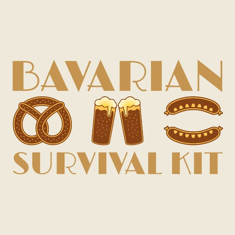 Bayerischer Bier- und Wurst-Wander-Design