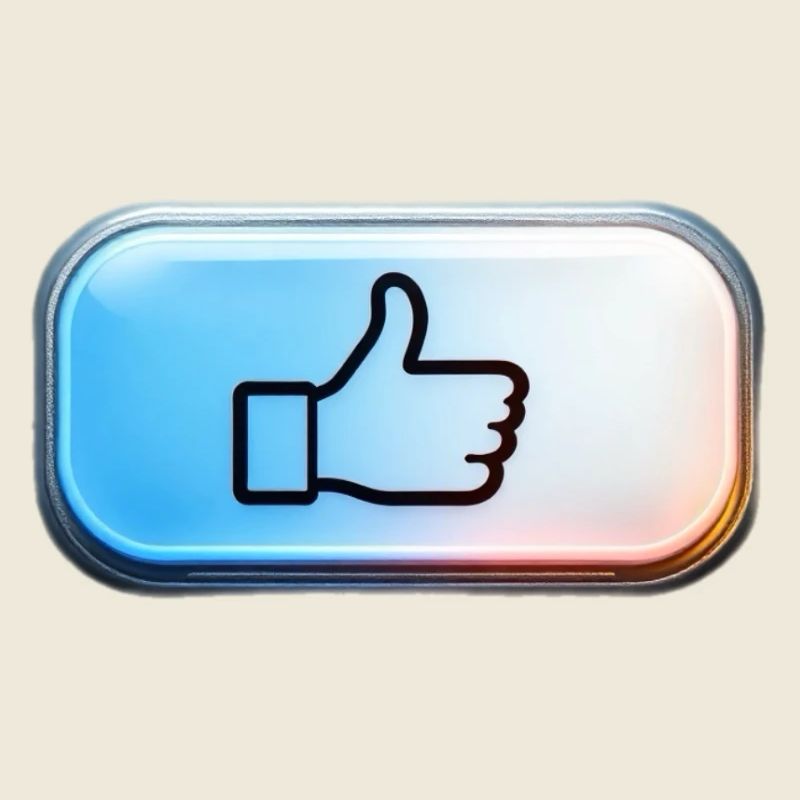 Neon Daumen Hoch Gradient