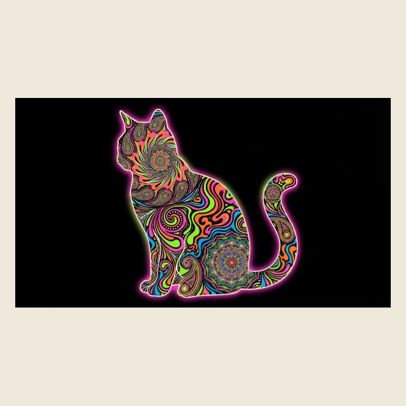 Psychedelic Cat Patterns