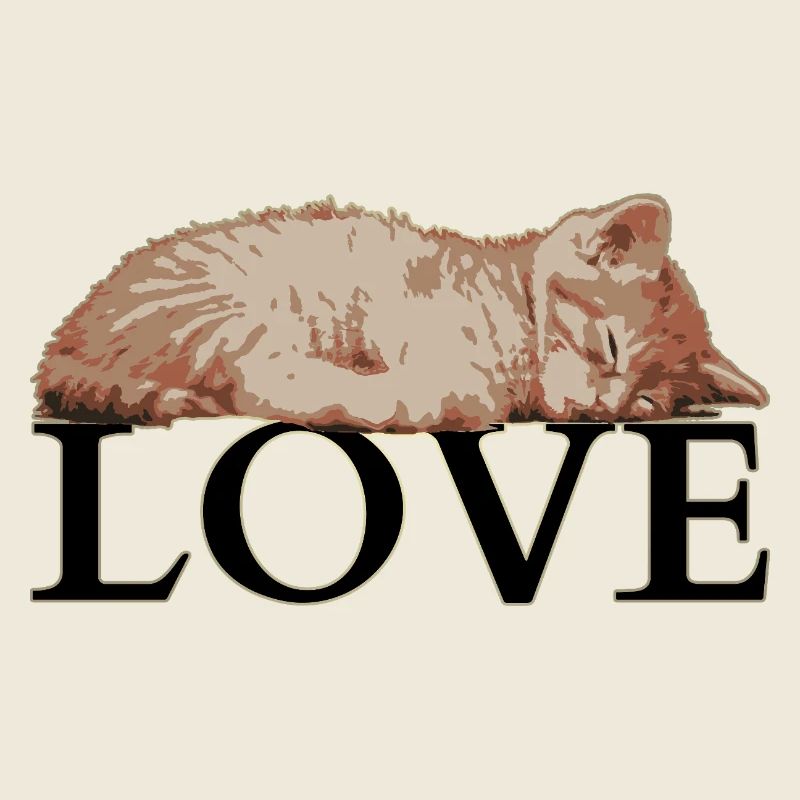 Sleeping Cat LOVE – Cozy Katzenliebe