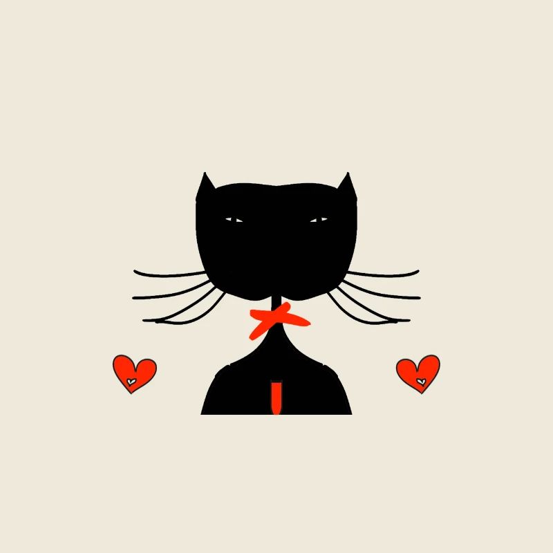 schwarze katze