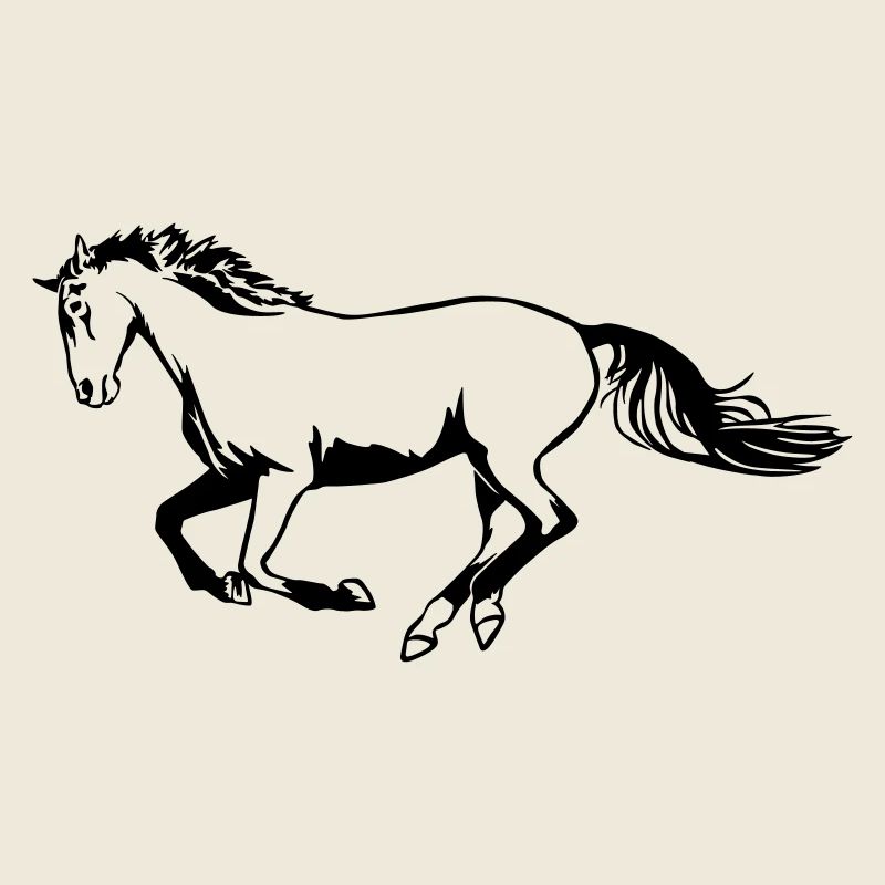 Cheval galopant