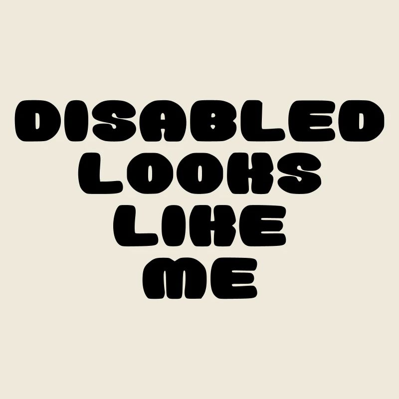 A disabled person looks like this *