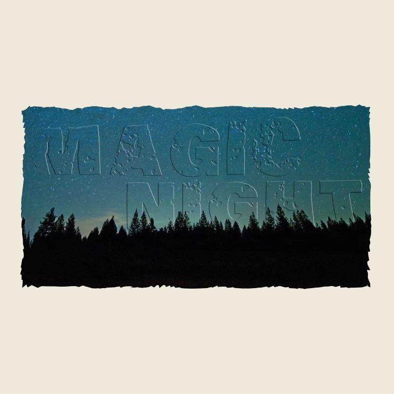 Magic Night | Nachthimmel mit Wald (2. Upload)
