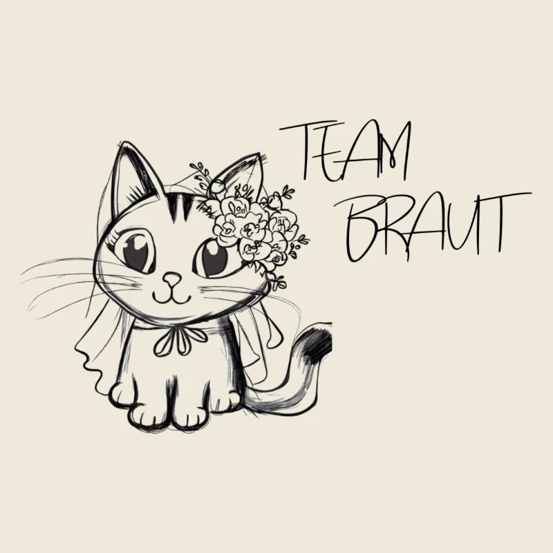 Team Braut - Katzendesign