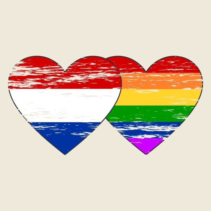 Holland rainbow flag used