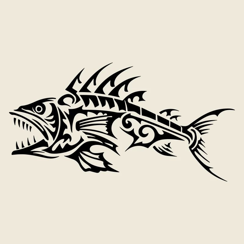 Fish Tribal Bones