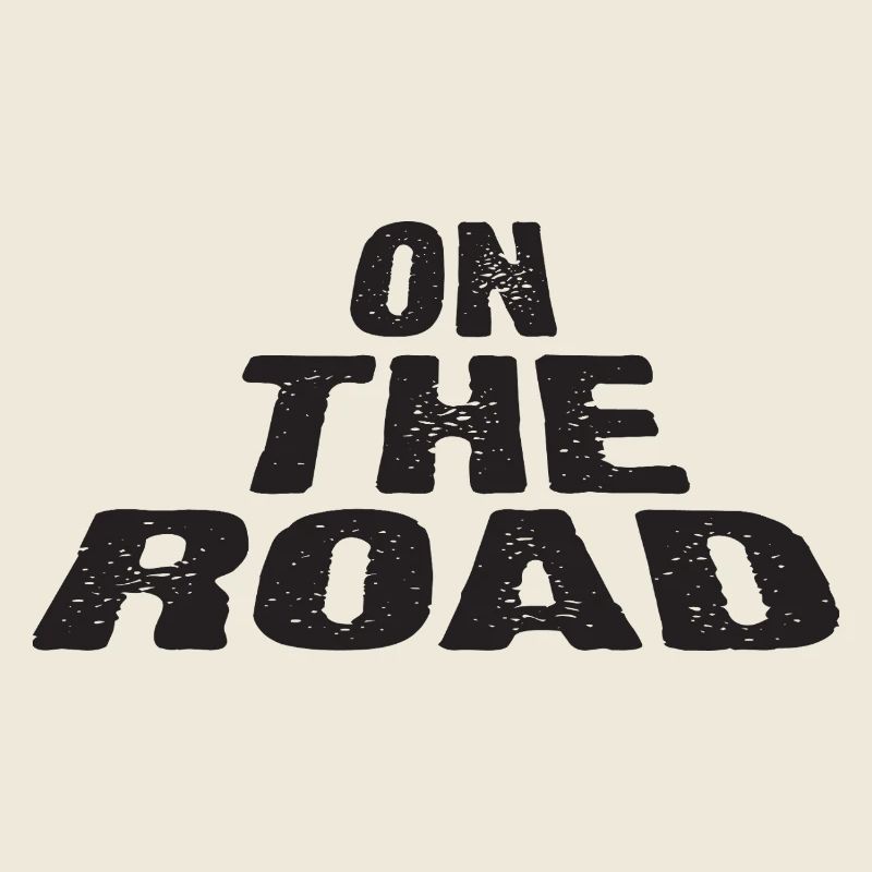 On The Road Bold Typography Design