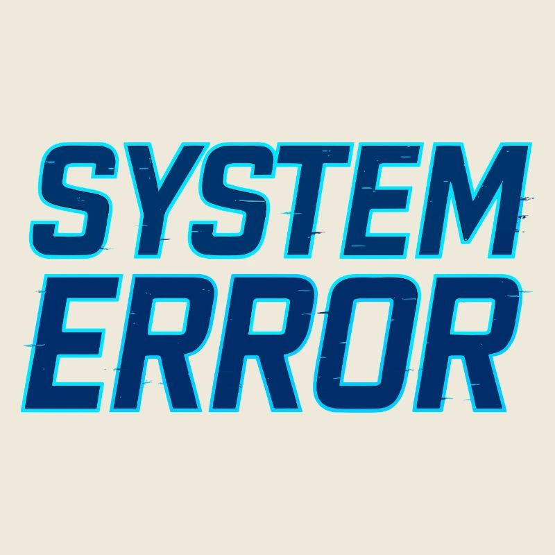 Systemfehler Glitch Design