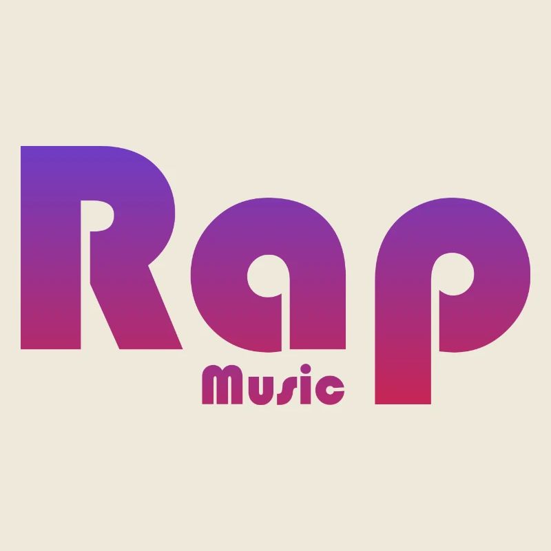 Lebendiges Textdesign Rap Musik