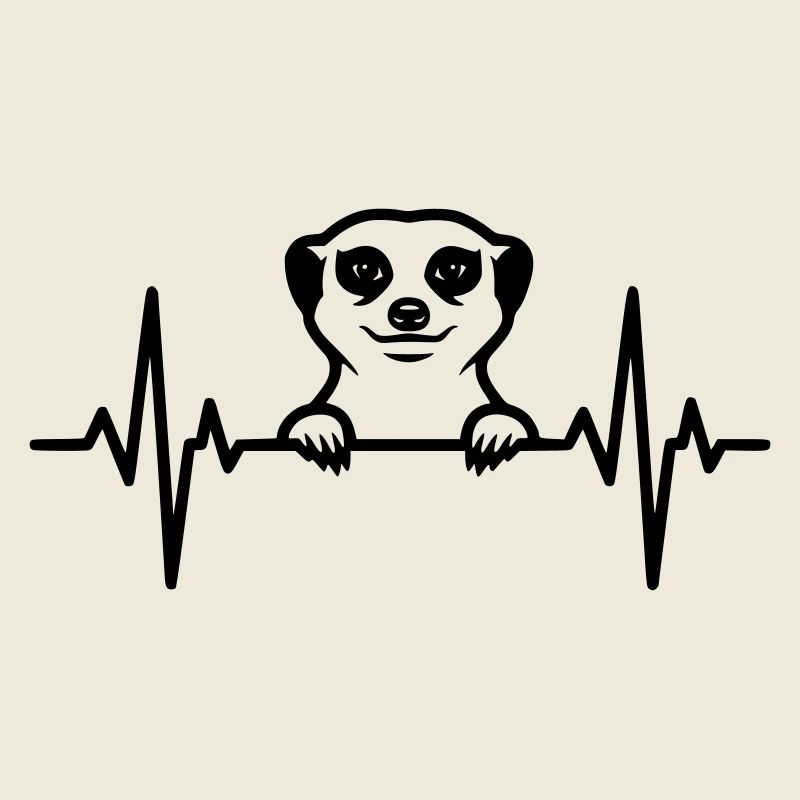 Erdmännchen Herzschlag Illustration