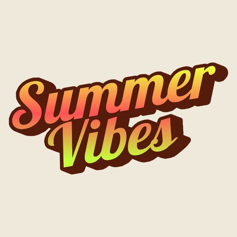 Graphisme typographique Retro Summer Vibes