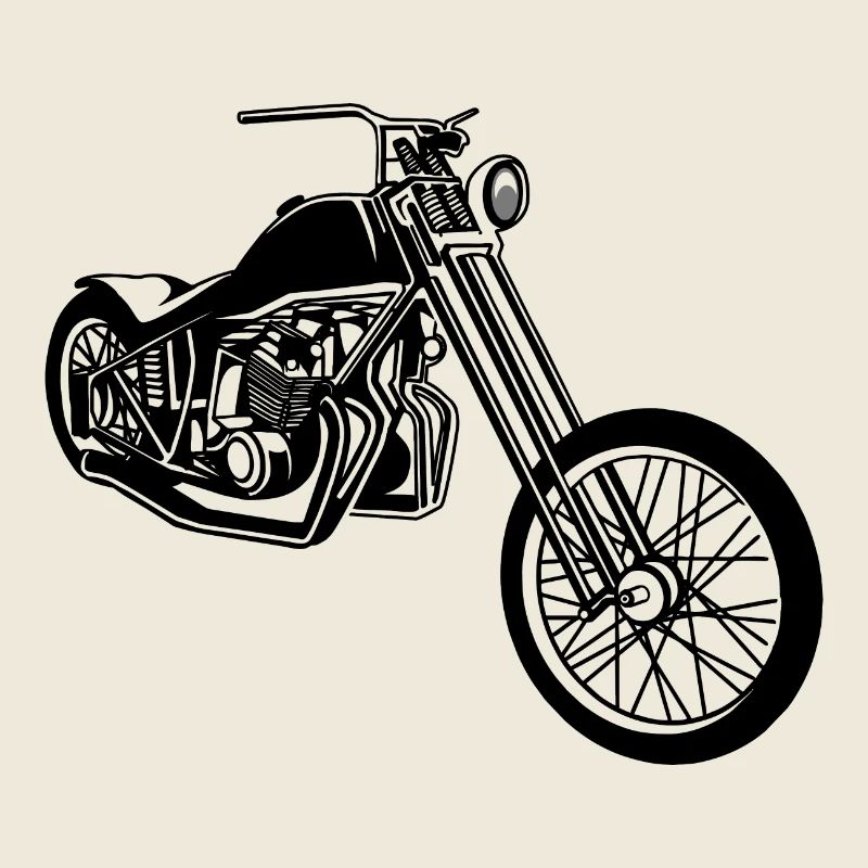 Chopper / Bobber Motorrad 01_schwarz