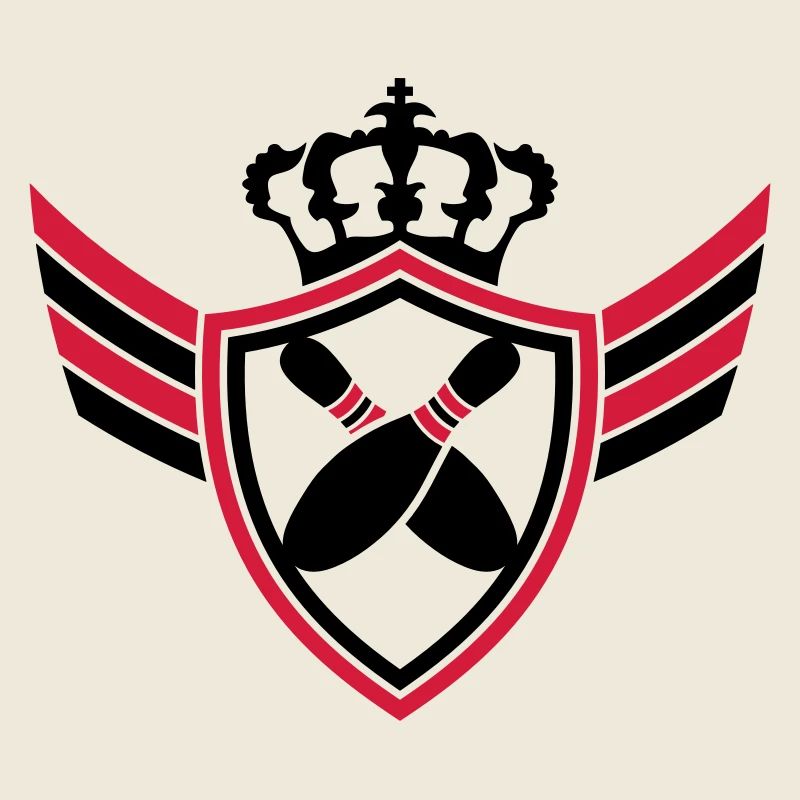 Bowling Pins Blazon Logo Design