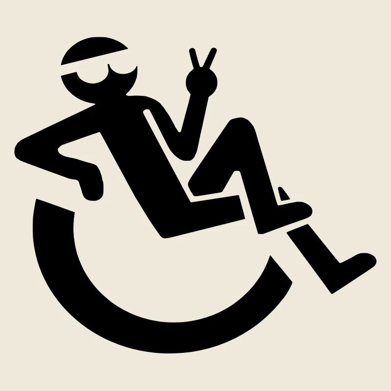 Image d’un utilisateur de fauteuil roulant détendu #