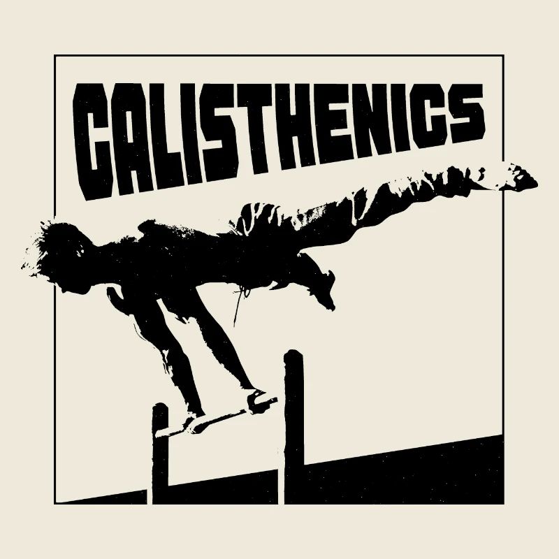 Silhouette de la posture planche de calisthénie