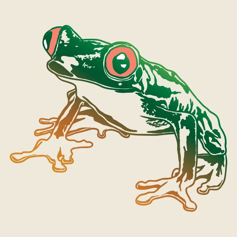 Tree Frog Graphic Aquatic Amphibian Frog Lovers