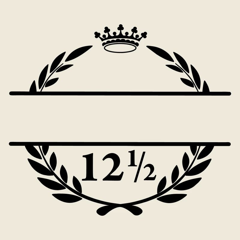 Bannière de nom Lauwerkrans avec le numéro 12 moitié