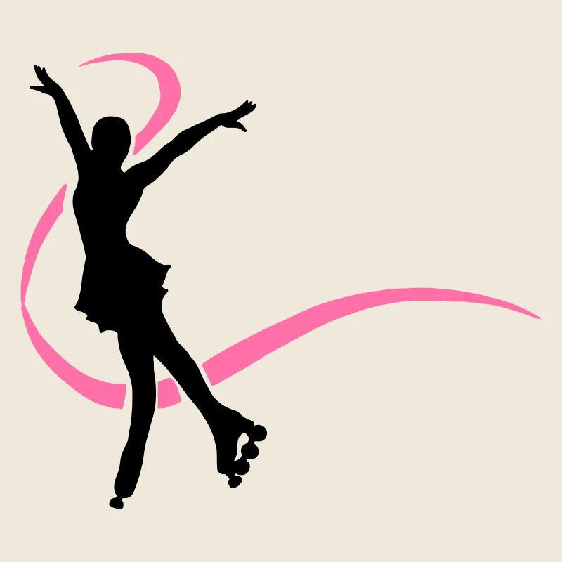 Silhouette patineuse inline