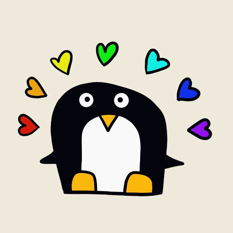 Regenbogenpinguin