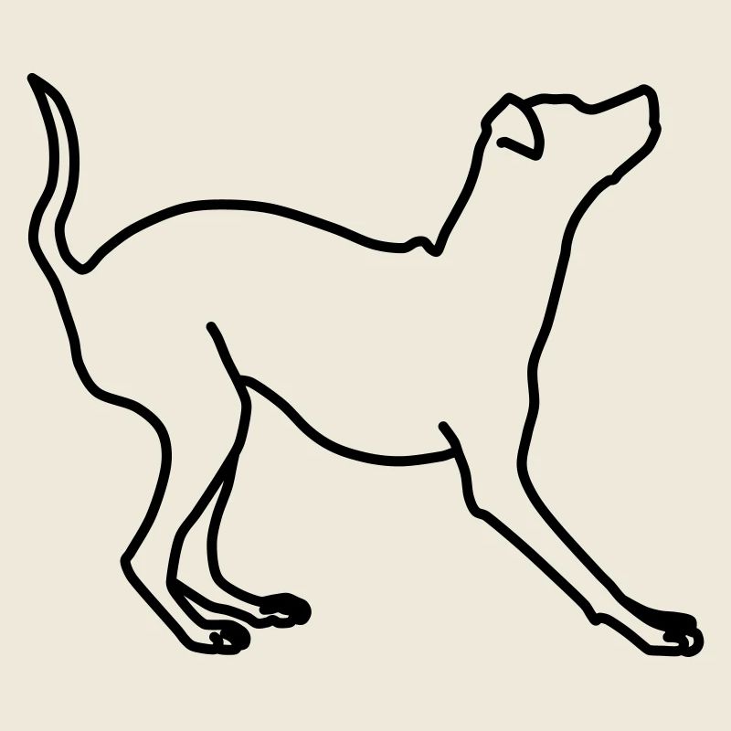 Miniature Pinscher Lineart 1