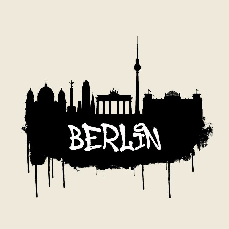 Berlin Graffiti Skyline
